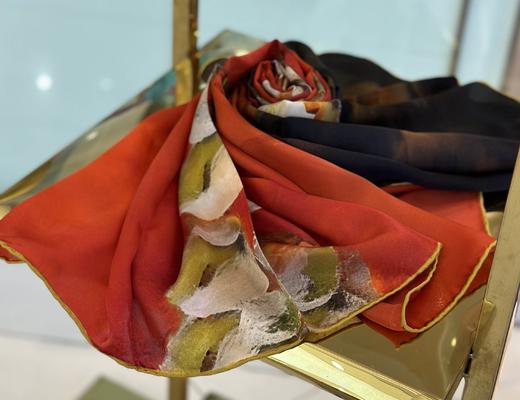 优品堂【清秀高雅】桑蚕丝110方巾 商品图6