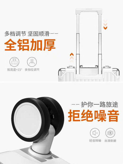 ECTOR HARDEN高端奢侈品牌行李箱小型登机18寸静音新款密码旅行箱 商品图4