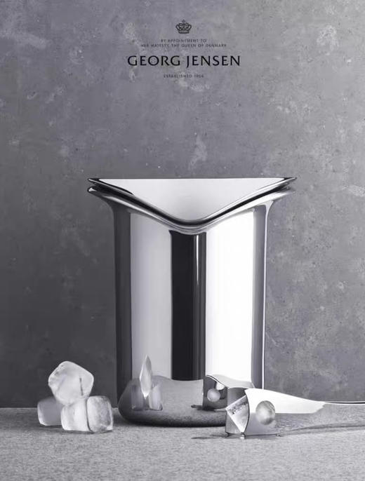 Georg Jensen乔治杰生不锈钢冰桶香槟桶红酒具冰镇啤酒冰块夹家用 商品图0