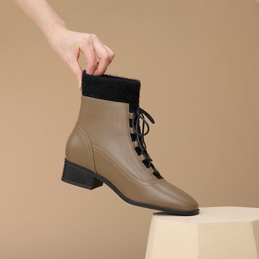 舒适百搭，优雅拼接小皮鞋XL764 商品图0