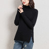 侧开叉毛衣女半高领打底衫，修身显瘦上衣内搭女秋冬可外穿针织衫CC-38-3132 商品缩略图0