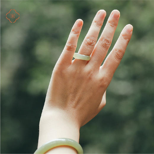 天然和田玉戒圈 商品图2