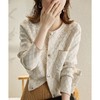 针织衫开衫女宽松秋季新款长袖小香风外套春秋时尚洋气上衣 商品缩略图0