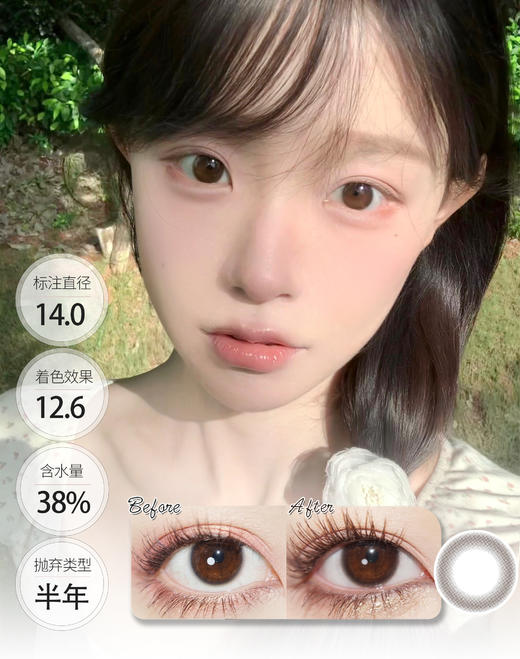 【🤹半年抛 · 店主推荐】小小黑 透透巧 半年抛 GUGUCON 商品图1