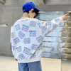 【个性字母印花卫衣！炫酷舒适】男童卫衣纯棉春装儿童长袖，T恤打底衫中大童帅气炸街上衣，呵护儿童柔嫩肌肤 流行元素嬉戏于袖口 炸街上衣勾勒出童真魅力 商品缩略图3