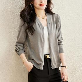 针织衫开衫女春秋季2023新款洋气外套时尚小香风法式别致上衣