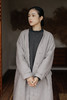 绽放875朵/宇航绒士林亚麻V领中式盘扣中长款灰色棉服秋冬外套 商品缩略图5