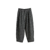 绽放801朵/美颜萝卜裤高端羊毛加厚复古格子宽松遮肉显瘦休闲裤 商品缩略图4