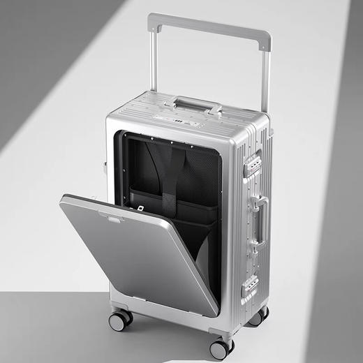 ECTOR HARDEN高端奢侈品牌行李箱男女宽拉杆前置开口多功能登机箱 商品图3