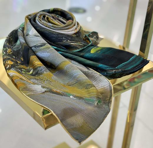 优品堂【清秀高雅】桑蚕丝110方巾 商品图12