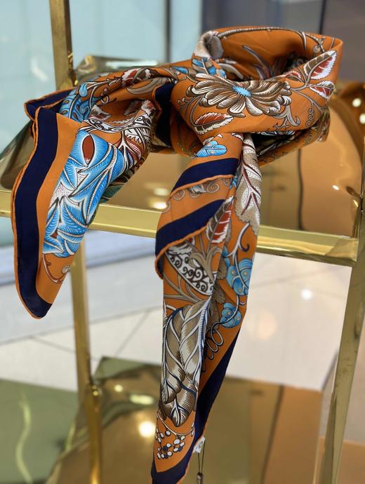 优品堂【清秀高雅】桑蚕丝110方巾 商品图7