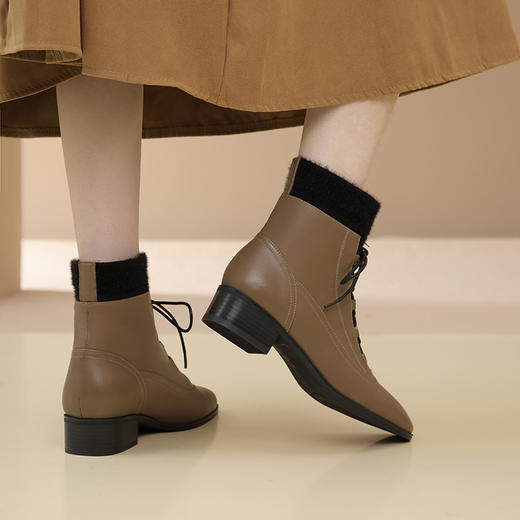 舒适百搭，优雅拼接小皮鞋XL764 商品图3