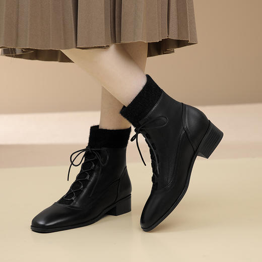 舒适百搭，优雅拼接小皮鞋XL764 商品图7