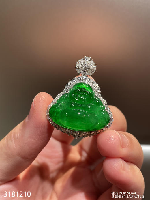3181210，老坑高冰艳绿佛公吊坠，具体价格微信咨询 商品图6
