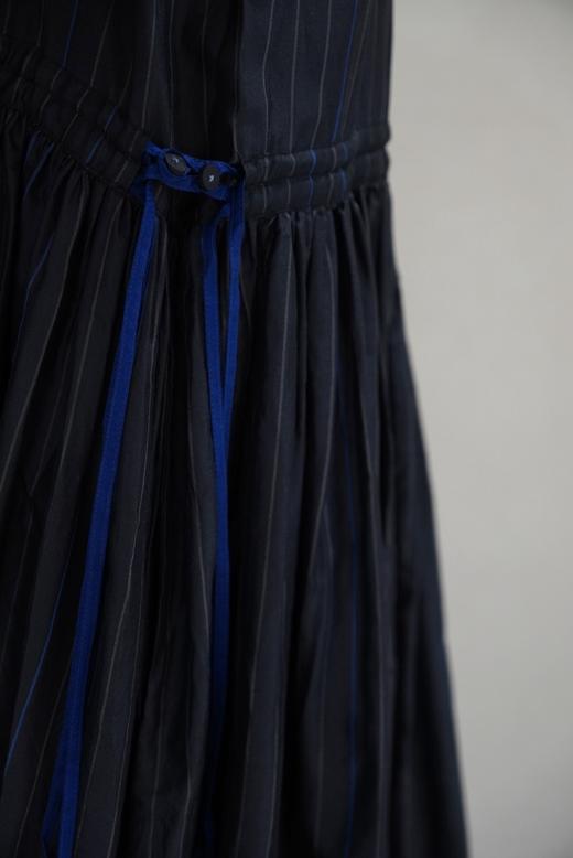 MAKU textiles｜真丝花边领长裙连衣裙 商品图4