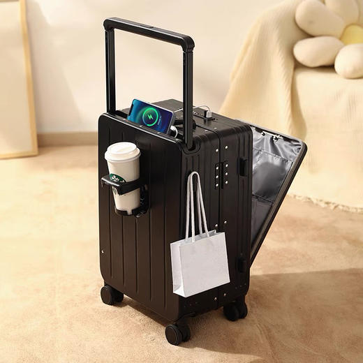 ECTOR HARDEN高端奢侈品牌行李箱男女新款宽拉杆多功能商务登机箱 商品图2