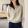 卫衣女长袖秋季衣服新款洋气韩版宽松设计感女人味v领上衣 商品缩略图2