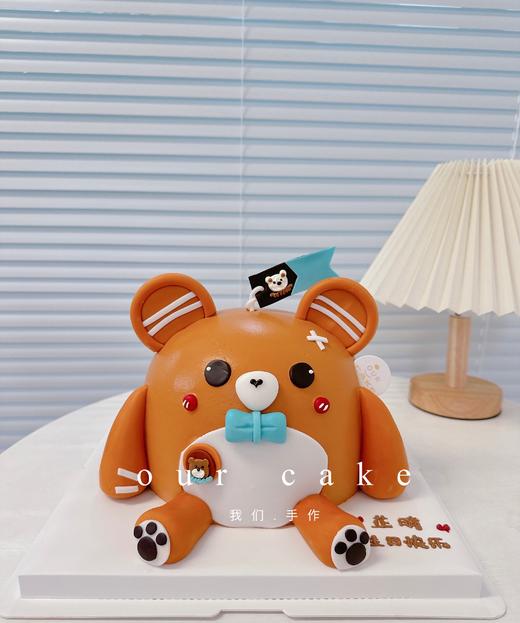 蛋仔派对仔仔熊卡通立体蛋糕-低糖处理无添加 商品图2