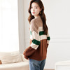 CC-ML-B675条纹娃娃领针织衫女秋冬气质上衣时尚减龄长袖上衣翻领打底毛衣 商品缩略图3