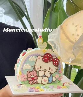 黑巢-立体凯迪猫生日蛋糕生日蛋糕