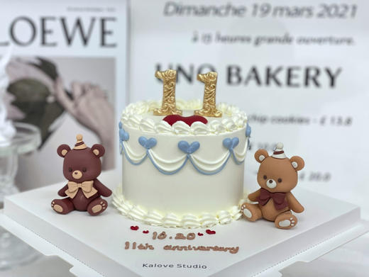 情人节情侣周年纪念日生日订婚求婚蛋糕（蛋糕直径9cm左右， 商品图1