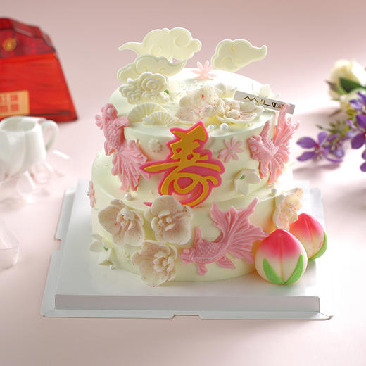 福寿鱼桃（祝寿蛋糕） 商品图0
