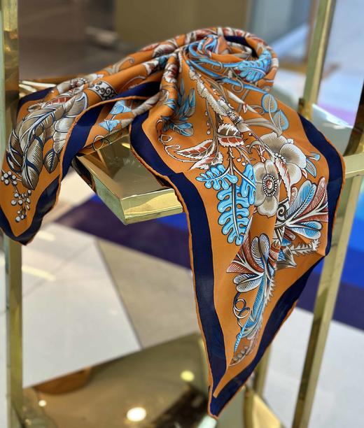 优品堂【清秀高雅】桑蚕丝110方巾 商品图8