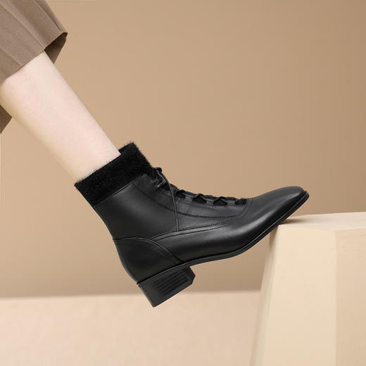 舒适百搭，优雅拼接小皮鞋XL764 商品图5