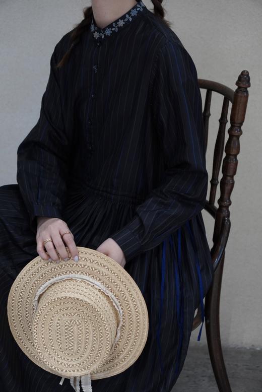 MAKU textiles｜真丝花边领长裙连衣裙 商品图9