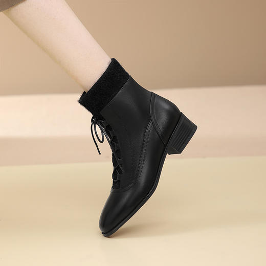 舒适百搭，优雅拼接小皮鞋XL764 商品图6