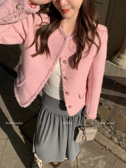 Read Nameless /粉织条小香+一步马皮裙 商品图8