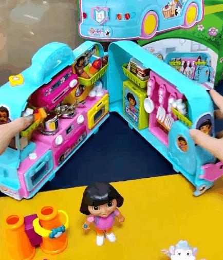 🌈省269元📣双11官方清仓✈️爱探险的朵拉正版授权🎉电动收纳厨房车玩具🍴电商368💰福利99秒 比平时买直接省下200多块钱！🌟超级原装大礼盒，错过后悔一万年，让孩子体验厨房的快乐~ 商品图1