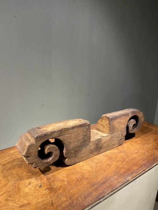 老榆木镂雕卷云纹器物台座，顺丰包邮 商品图4