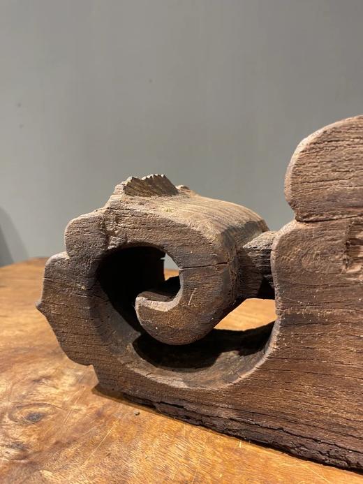 老榆木镂雕卷云纹器物台座，顺丰包邮 商品图11