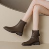 ZHR简约风气质瘦瘦短靴女2023冬季新款柔软加绒保暖女靴时尚百搭 商品缩略图5