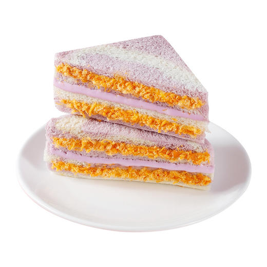 四层三明治！多层夹心】醇厚酱心香浓可口香芋芋泥肉松四层三明治学生早餐代餐面包独立包装整箱 商品图5