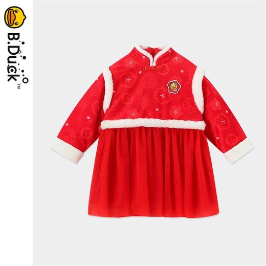 B.DUCK小黄鸭童装冬季休闲连衣裙 FF5480050 商品图4