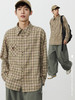 CryingCenter 三色美式格子复古休闲宽松男友衬衫 哭喊中心 商品缩略图0