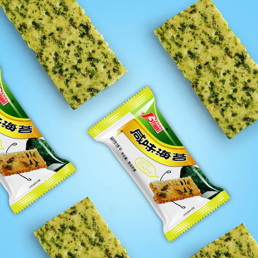 【浓而不腻清而不薄！紫菜海苔饼干】休闲常备，饱腹又解馋；网红零食，咸香浓郁，咸味紫菜薄脆代餐网红解馋好吃的梳打休闲零食品散装—DD健康 商品图1