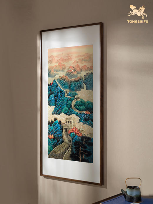 铜师傅 手工錾刻 铜雕画《鸿运连绵》客厅书房玄关装饰画 商品图1