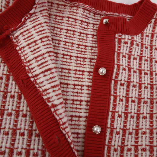 棉果果春季新品女童提花针织开衫毛衣M522161523656 商品图5