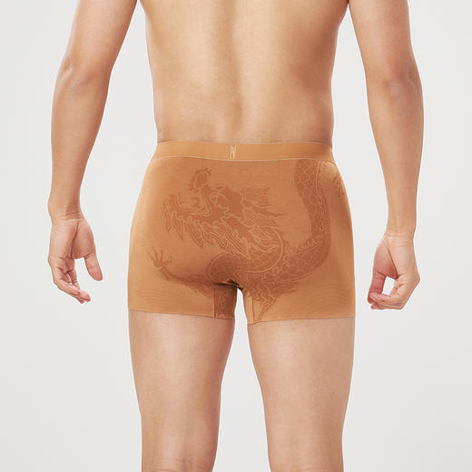 都市丽人都市锋尚铂金舒适60S木莱尔舒适人棉平角男士内裤新年本命年红品FK34B5 商品图2