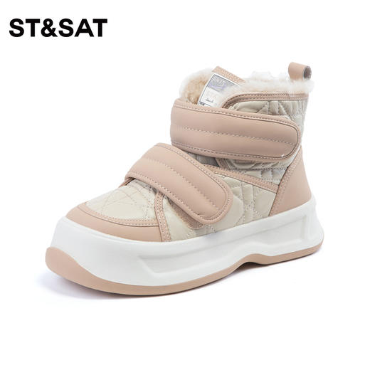 星期六潮流魔术贴保暖加绒雪地靴SS3411A632 商品图4