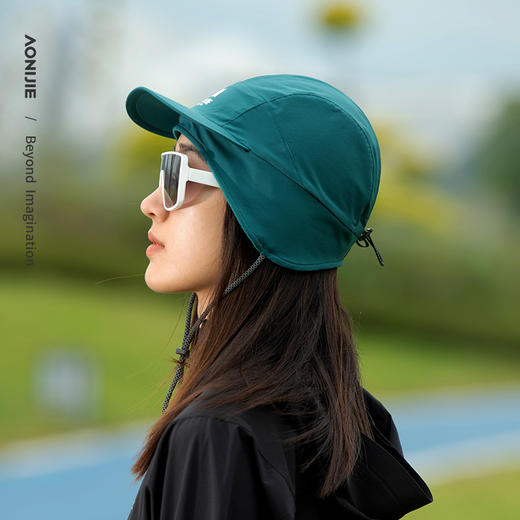 奥尼捷跑步帽子男冬季马拉松运动帽速干户外登山徒步保暖抓绒帽女 商品图3