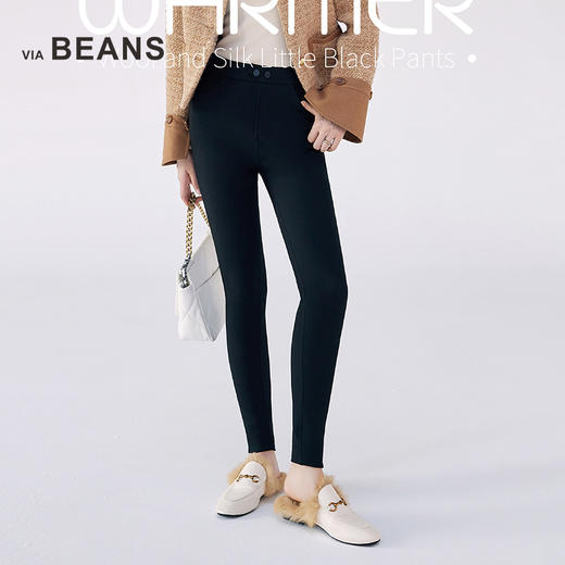 秋冬新品羊毛蚕丝七天奥秘裤小黑裤3423100001 商品图3