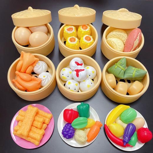 【唤醒儿时的小厨神！体验做饭的乐趣】儿童过家家玩具宝宝早点，仿真食物蒸小笼包子男孩女孩做饭套装，尺寸适中 握感舒适 丰富配件 趣味体验-QQ 商品图11