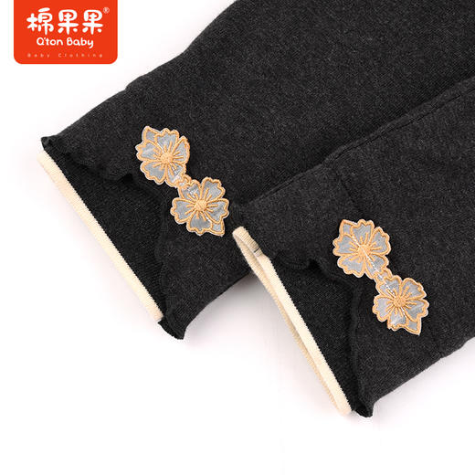 棉果果春季新品女童针织夹棉铅笔裤M522206823655 商品图2