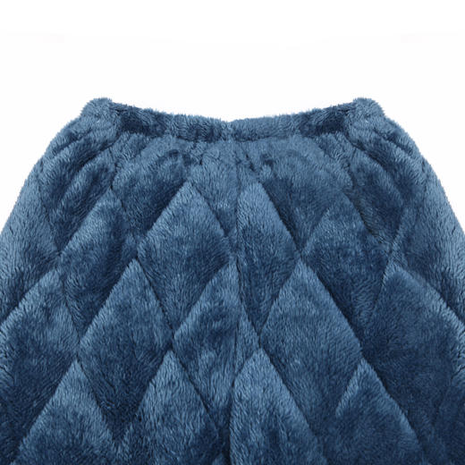 都市丽人都市锋尚舒适外出男士睡衣长毛绒夹棉加厚款长袖长裤类家居服套装FH31K3 商品图7