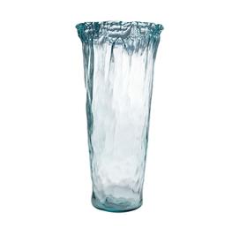 西班牙进口VSM潘多拉玻璃花瓶 褶皱纹 浅蓝 h50cm