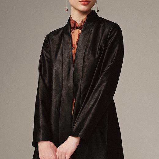 TANGY Collection天意高端精品商场同款中长款绸女士外套 商品图4